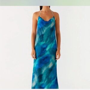 Peppermayo blue marble dress